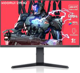 Écran PC Gaming 27 Pouces, 170Hz, 2K QHD (2560x1440p), IPS, 1ms, HDR 400, 2xHDMI(144Hz ou 170Hz), DisplayPort(170Hz), Adpitive Sync, 100% sRGB, Hauteur Réglable, Grand Angle de Vue 178°.[G84]