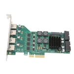 PCIE To USB 3.0 Expansion Card Independent 4 Channels 5Gbps USB3.0 3A Power Set