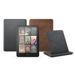 Kindle Colorsoft Signature Edition (32 GB) sans publicité, une housse en cuir Amazon Premium et une station de chargement sans fil Made for Amazon