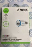 Belkin Car Charger, 1A Auto Blue mobile device charger - F8J014BTBLU