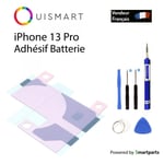 OuiSmart® AUTOCOLLANT ADHÉSIF BATTERIE STICKER COLLE POUR IPHONE 13 PRO DOUBLE F