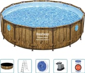 Bestway Bestway Power Steel Pool, Med Tillbehör, 488 X 122 Cm