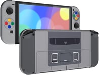 Coque Avec Motif De Remplacement Pour Nintendo Switch Oled, Coque Compl¿¿Te Pour Nintendo Switch Oled, Avec Bouton Color¿¿ B¿¿Quille Coque Pour Joycon, Sfc Snes Classic Eu Style