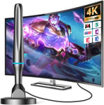 Antenne TV Intérieur Puissante TNT HD,Le Plus Antenne récent Puissante Amplificateur Intérieure,Compatible avec TV Portable 4K 1080P et Tous Les TV.[Y99]