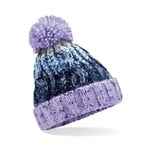 Beechfield Junior corkscrew pom pom beanie - Electric Grey - One Size