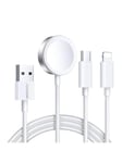 Joyroom Apple Watch Magnetic Charger S-IW008 Lightning + USB-C 5V 1.2m (White)