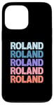 Coque pour iPhone 13 Pro Max Funny Modern Repeated Text Design Roland