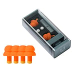 1 Set Flygplansöronproppar Brusreducerande Hörlurar Ljudblockerande Öronproppar Orange 8,3X3,5X2,2CM Orange 8.3X3.5X2.2CM