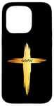 Coque pour iPhone 15 Pro Croix chrétienne « God is Faithful For All Seasons » pour homme et femme