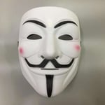 Anonymous mask - Cosplay Halloween - Utklädnad Vit