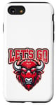 Coque pour iPhone SE (2020) / 7 / 8 Let's Go Buffalo Cool Illustration Équipe sportive motivante