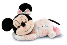 CLEMENTONI- Disney Baby Peluche relaxante-Minnie-Jeux Éducatif pour Enfant-Fabriqué en Chine Dès la Naissance, 17958, Multicolroe