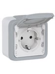 Legrand Plexo ip55 complete socket including base grey