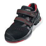 Uvex Safety sneakers / Industrial work boot One 8516 S3, black/red, Width: 11, died. Sizes - black/red 45 EU