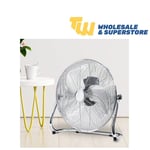 TW Wholesale 18" Metal Floor Fan Heavy Duty 3 Speed Adjustable Cooling Circulate