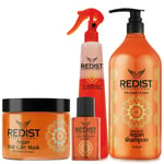 Redist Hair Care Argan Shampoo 500ml & Hair Mask 500ml & Hair Parfume Sweet 50ml