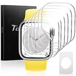 TOCOL 6 Pièces Protection Écran pour Apple Watch Serie 6/5/4/SE 40mm, sans Bulles Résistant aux Rayures HD Qualité Supérieure Transparent TPU Souple Film Protecteur pour Apple Watch 40mm