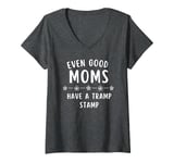 Womens Good Moms Say Bad Words - Even Good Moms V-Neck T-Shirt