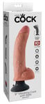 King Cock 9 Penisvibrator  23 cm Svart