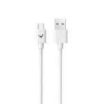 W Wonder Full Power - Cable USB-A vers Micro-USB - 1m - Blanc