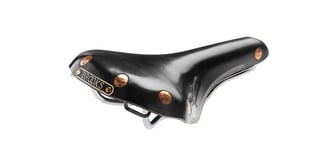 Brooks Swift Chrome Sykkelsete Sort, Lær, 272 x 150 x 72mm, 510g