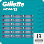 Lot 18 Lames GILLETTE MACH3 Recharge Rasoir Rasage Gilette Mach 3 Match 3 Match