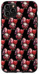 iPhone 11 Pro Max Funny Valentines Gnome Dad Graphic With Red Heart Lollipops Case