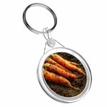 1 X Fresh Farm Carrots Veg Homegrown - Keyring IR02 Mum Dad Birthday Gift #2631