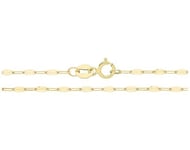 James Moore TH CH576/18 9ct 18" Y/g Dia Cut Toggle Chain Jewellery