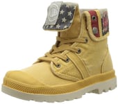 Palladium Baggy Flag, Boots mixte enfant, Jaune (632/Mustard), 36