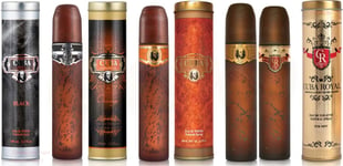 Cuba Black + Orange + Gold + Royal 100ml EDT Perfume Spray 4 Pack Brand New Gift