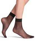 FALKE Women's Seidenglatt 15 DEN W SO Sheer Plain 1 Pair Socks, Black (Black 3009), 2.5-5