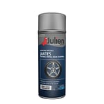 Julien Peinture Aérosol Special pour Jantes - Voitures et 2 roues - Noir Mat 400ml