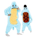 Squirtle Costume Helkroppspyjamas Halloween Christmas One-piece Kigurumi For Men Women M