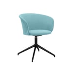 HEM - Kendo Swivel Chair 4-star Return - Icicle/Black - Työpöydän tuolit - LucidiPevere - Sininen - Metalli/Puu/Vaahto/Muovi/Villa