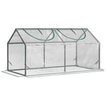 Folieväxthus Med Fönster, Pvc-Växthus, Tomathus, Kallram, 120X60X60 Cm, Transparent