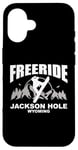 Coque pour iPhone 16 Snowboard Freeride Jackson Hole Wyoming