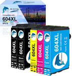 604Xl Cartouches Compatibles Pour Epson 604 Xl Multipack Pour Expression Home Xp-2200 Xp-2205 Xp-3200 Xp-4200 Workforce Wf-2910 Wf-2930 Wf-2950 (2 Noir, 1 Cyan, 1 Magenta, 1 Jaune)