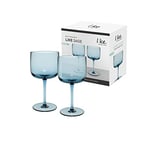 Villeroy & Boch - Like Ice Verre À Vin, Ensemble De 2 Pcs, Verre Coloré Bleu Glacé, Contenance 270 Ml