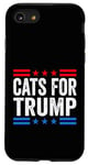 Coque pour iPhone SE (2020) / 7 / 8 Cats For Trump Élection américaine 2024 Débat présidentiel américain