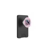 Motif floral et corbeau enchanté vintage Sakura gothique PopSockets PopWallet pour MagSafe