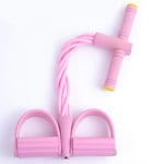 Multi-functional tension rope resistance pedal unisex yoga fitness equipment sit-up rope for strong exercise Pink