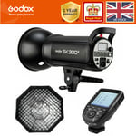 UK Godox SK300II 300W 2.4G Studio Flash Strobe+Xpro Trigger+95cm Grid Softbox