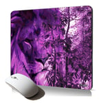 tapis de souris souple lion roi de la savane accessoire respectueux de l'environnement mousepad design animaux lionne