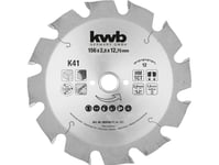 Kwb 584144, Løvtre, Gipsplater, Mykt Tre, Mdf, Sponplate, Hardboard, 15,6 Cm, 1,27 Cm, Tungsten Carbide Tipped (Tct), 2,8 Mm, 1 Stykker