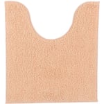 Tendance - tapis contour wc polyester 45X50 cm - rose poudre