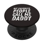 T-shirt vintage « My Favorite People Call Me Daddy Dad » pour la fête des pères PopSockets PopGrip Interchangeable