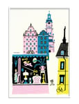 Stockholm Old Town Home Decoration Posters & Frames Posters Cities & Maps Multi/patterned Olle Eksell