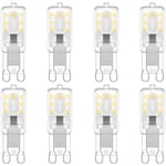 G9 LED-lampa, 220V Naturvit 6000-6500K 3W 8 Pack - Perfet