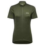 GORE WEAR Women's Cycling Jersey, C3, Utility Green, 36